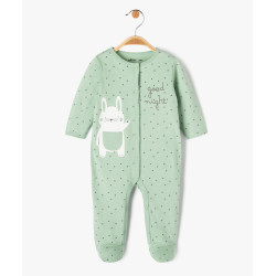 Pyjama dors-bien en coton avec motif lapin bÃ©bÃ© garÃ§on