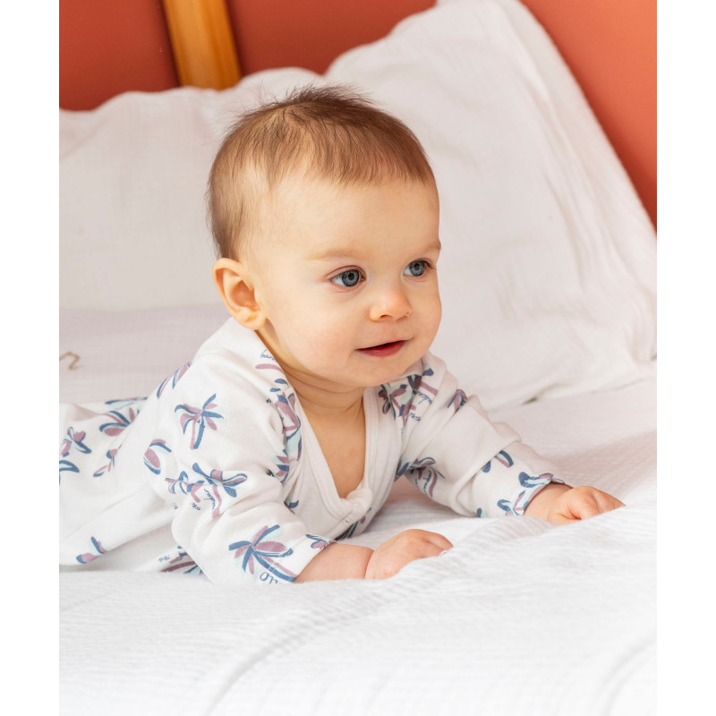 Pyjama en jersey imprimé avec zip ventral bébé