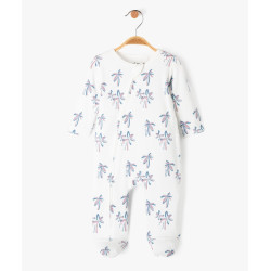 Pyjama en jersey imprimé avec zip ventral bébé