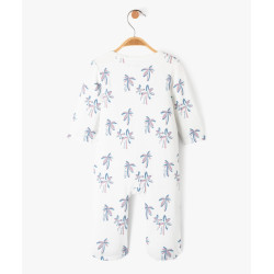 Pyjama en jersey imprimé avec zip ventral bébé