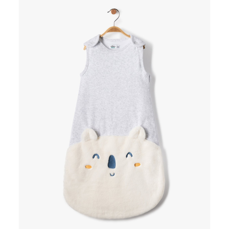 Gigoteuse en velours TOG 2,5 avec motif en maille peluche bébé Gigoteuse en velours TOG 2,5 avec motif en maille peluche bébé
