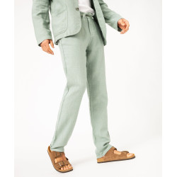 Pantalon chino ou de costume en lin souple homme