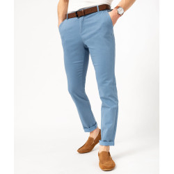 Pantalon chino en stretch coupe slim homme