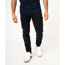 Pantalon cargo coupe straight en coton stretch homme