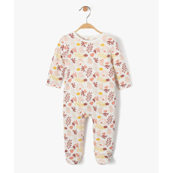 Pyjama bÃ©bÃ© fille Ã  motifs fleuris et arc-en-ciel