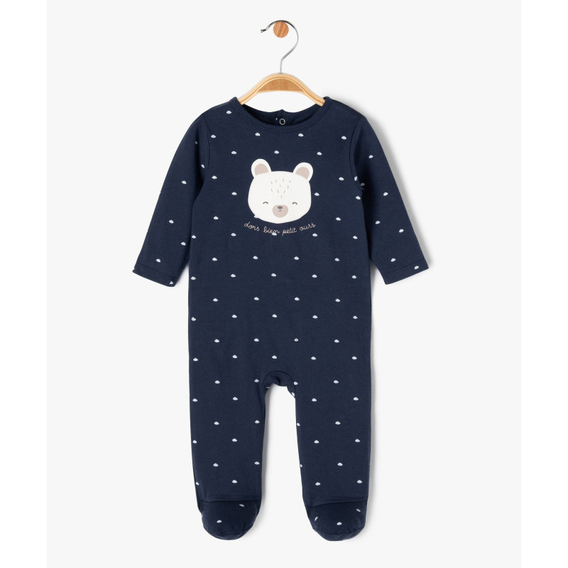 Pyjama dors-bien à motif ourson bébé