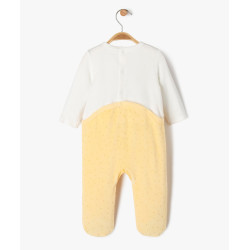 Pyjama en velours avec motif renard bébé fille