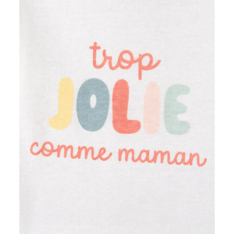 Body à manches longues avec motifs girly bébé fille (lot de 3)