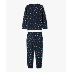 Pyjama en coton 2 pièces à motif fusées garçon