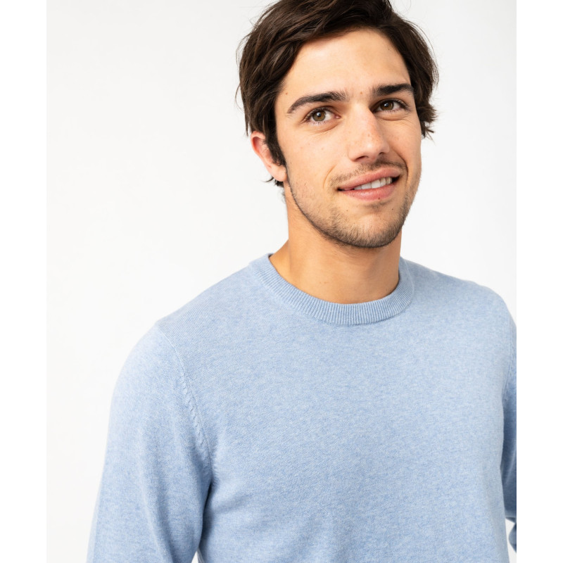 Pull à col rond en coton homme Pull à col rond en coton homme