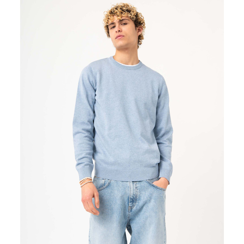 Pull à col rond en coton homme Pull à col rond en coton homme