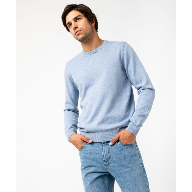 Pull à col rond en coton homme Pull à col rond en coton homme