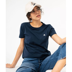 Tee-shirt Ã  manches courtes avec logo brodÃ© femme - LuluCastagnette