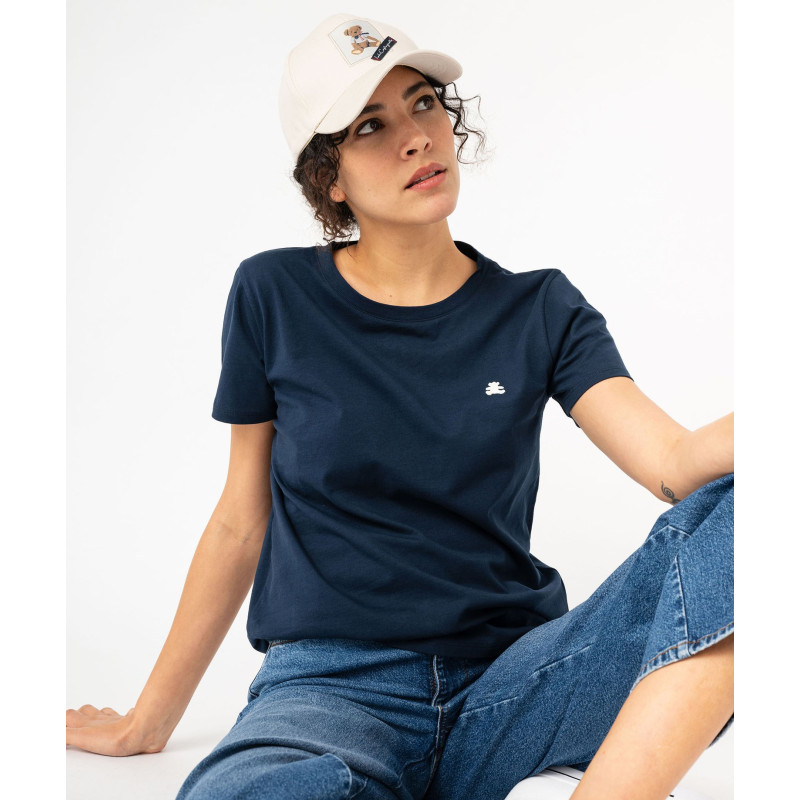 Tee-shirt à manches courtes avec logo brodé femme - LuluCastagnette