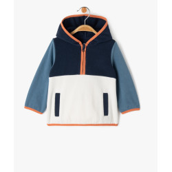 Sweat Ã  capuche en maille polaire bÃ©bÃ© garÃ§on