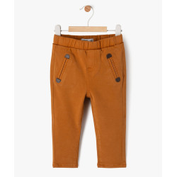 Pantalon en maille extensible à taille élastiquée bébé garçon