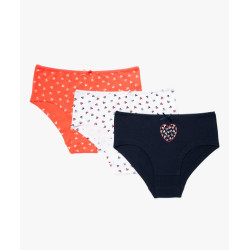 Shorties à motifs cerises fille (lot de 3)