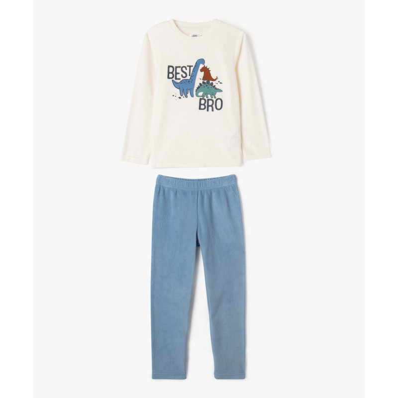 Pyjama en polaire motif dinosaures garçon