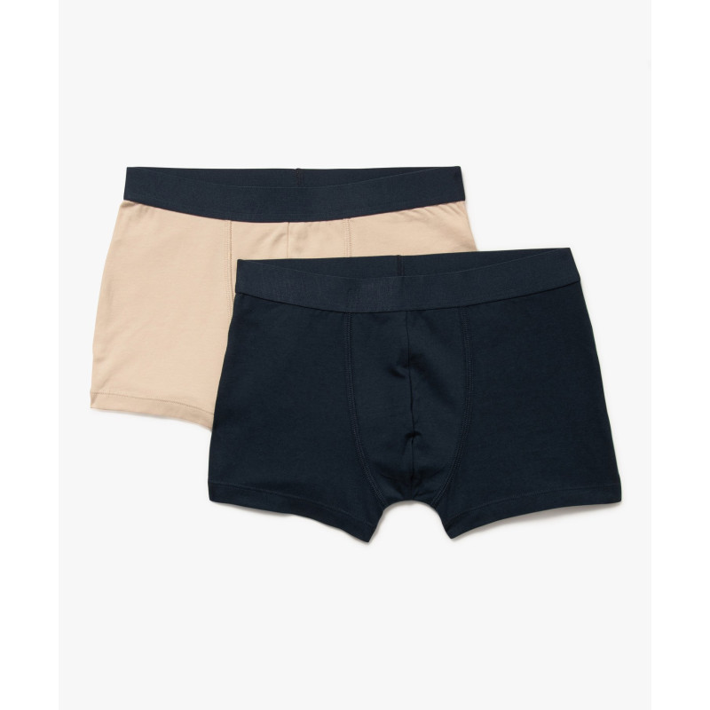 Boxer en coton stretch inscriptions urbaines (lot de 2) garçon Boxer en coton stretch inscriptions urbaines (lot de 2) garçon