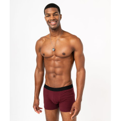 Boxer uni en coton extensible homme (lot de 2)