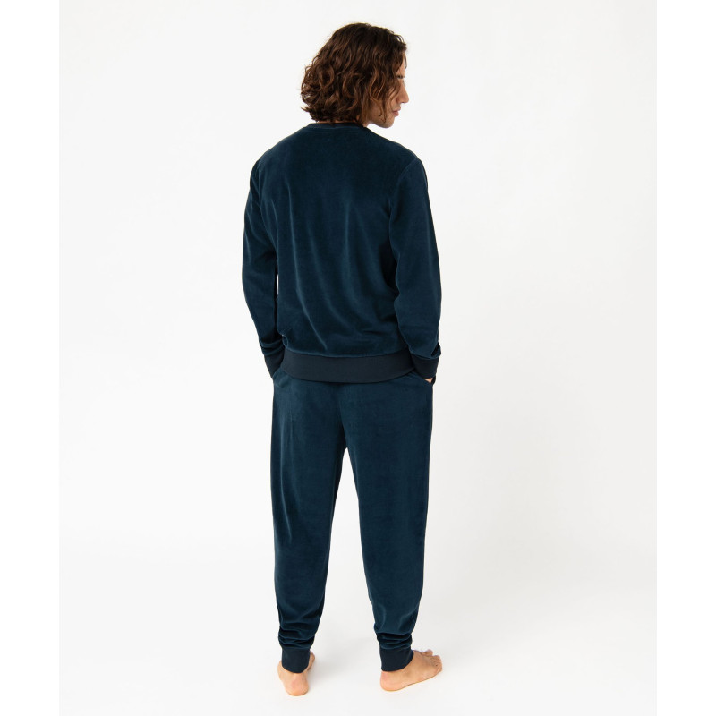 Pyjama en velours 2 pièces homme