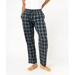 Bas de pyjama en flanelle de coton doux Ã  carreaux homme