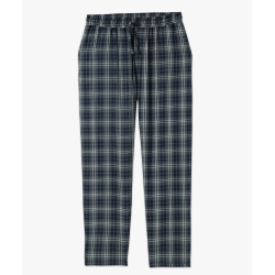 Bas de pyjama en flanelle de coton doux à carreaux homme