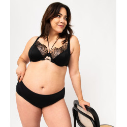 Shorty en microfibre et dentelle femme grande taille (lot de 2) Shorty en microfibre et dentelle femme grande taille (lot de 2)