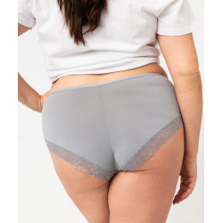 Shorty en microfibre et dentelle femme grande taille (lot de 2) Shorty en microfibre et dentelle femme grande taille (lot de 2)