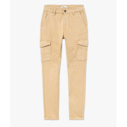 Pantalon cargo coupe slim femme