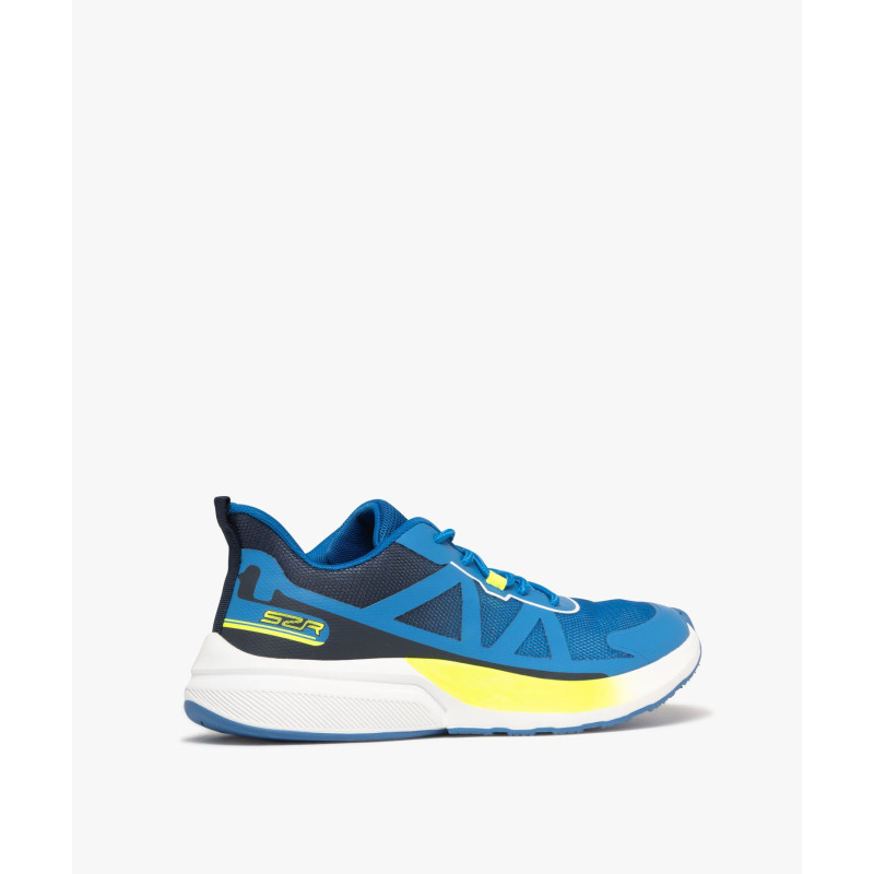 Baskets homme running en mesh avec détails fluos - Slazenger