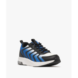 Baskets homme en mesh contrasté avec semelle translucide Baskets homme en mesh contrasté avec semelle translucide