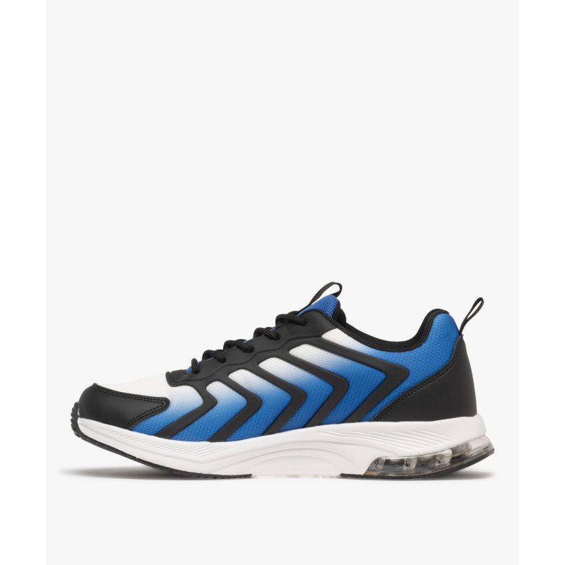Baskets homme en mesh contrasté avec semelle translucide Baskets homme en mesh contrasté avec semelle translucide