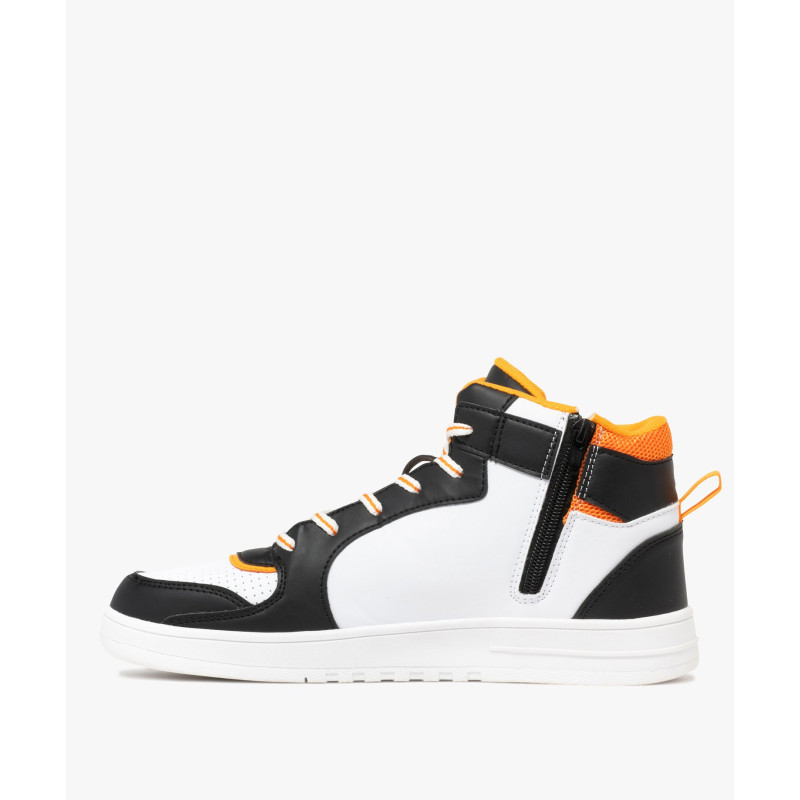 Baskets homme mid-cut à zip et col en mesh - Naruto Baskets homme mid-cut à zip et col en mesh - Naruto