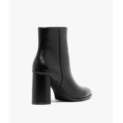 Boots femme à talon et bout pointu avec zip