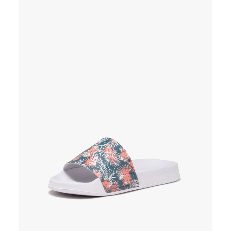 Mules femme à bandeau imprimé tropical - Kappa