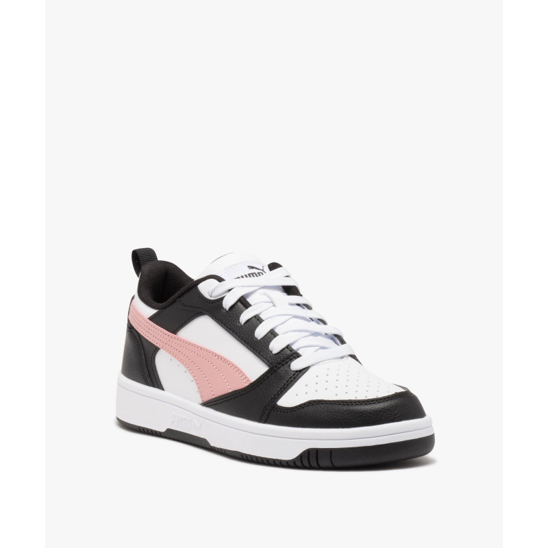 Baskets femme tricolores style rétro à lacets - Puma Rebound