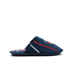 Chaussons garÃ§on mules plates en velours imprimÃ©s PSG