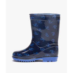 Bottes de pluie garçon imprimées ancre marine - One Piece