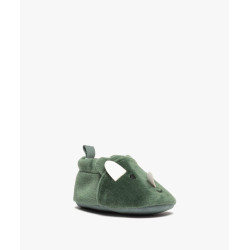 Chaussons de naissance en velours avec dÃ©tails rhinocÃ©ros