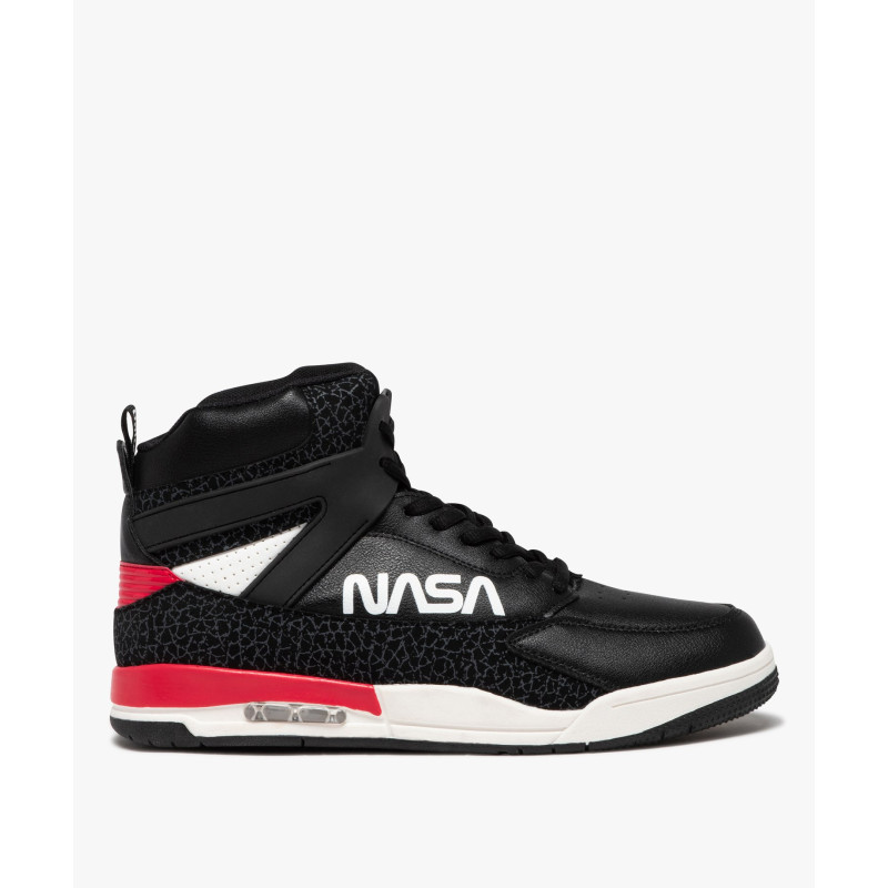 Baskets homme mid-cut à lacets avec semelle à bulle d'air - NASA