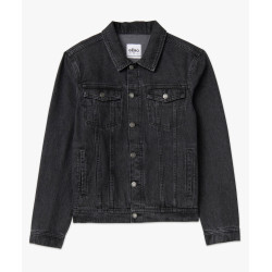 Veste en jean coupe droite homme