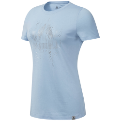 T-Shirt Manches Courtes Femme Reebok Gs Motion Dot Crew