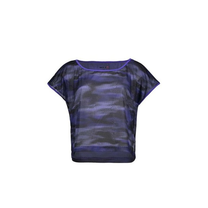 T-Shirt Manches Courtes Femme Reebok Wor Camo Mesh Tee