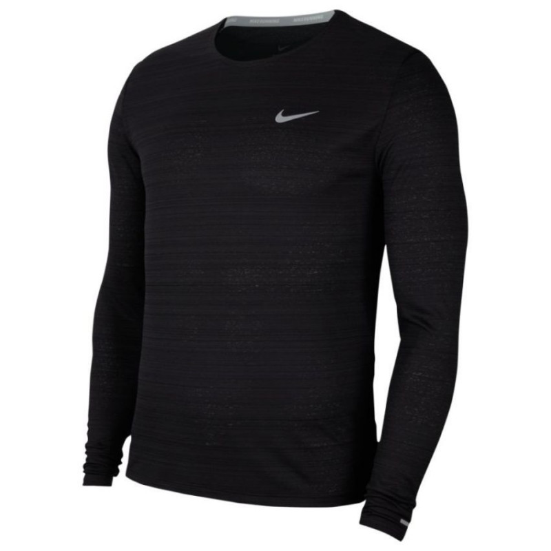 T-Shirt De Compression Homme Nike Df Miler Top Ls