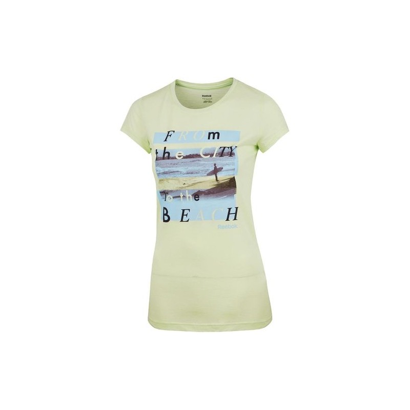 T-Shirt Manches Courtes Femme Reebok Gr City Beach