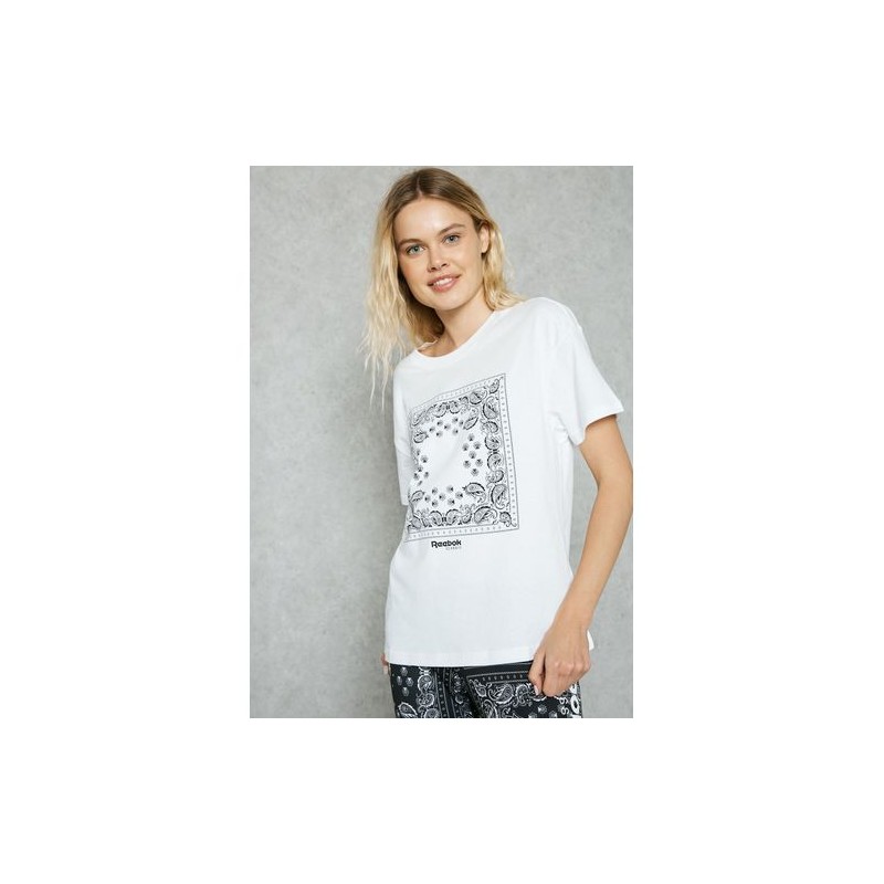 T-Shirt Manches Courtes Femme Reebok Gr Havana Tee