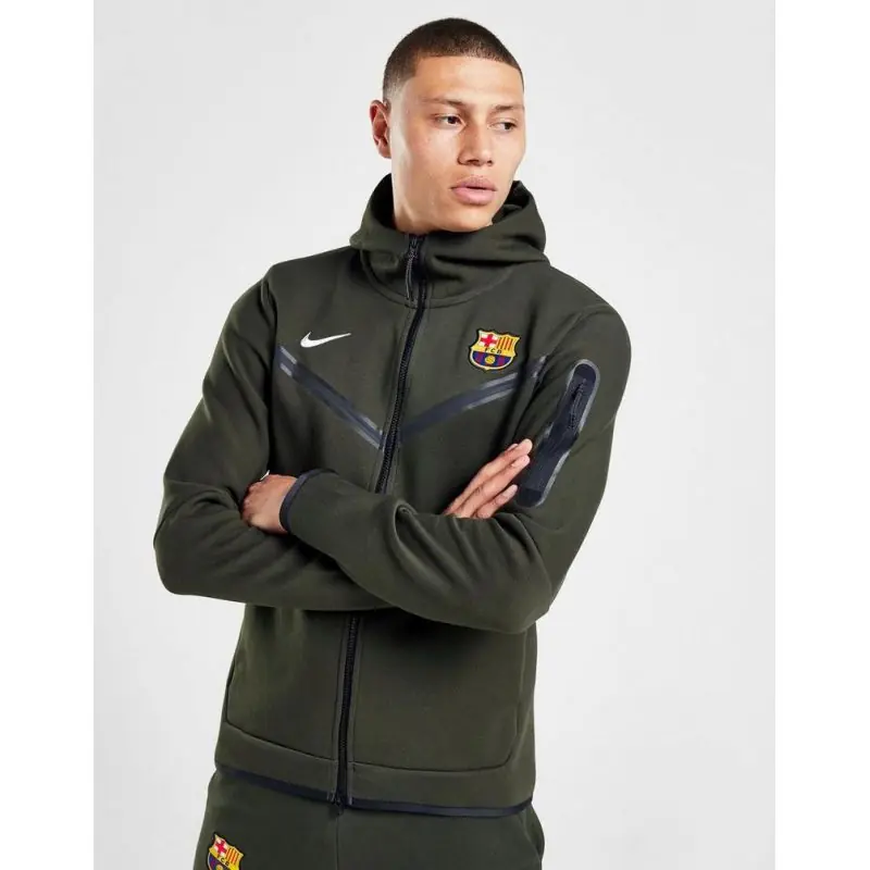 Sweat Homme Nike Fcb Mnsw Tch Flc Hoodie Fzwr